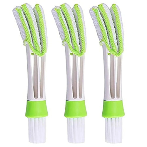 Automobile air conditioning outlet cleaning brush, multifunctional