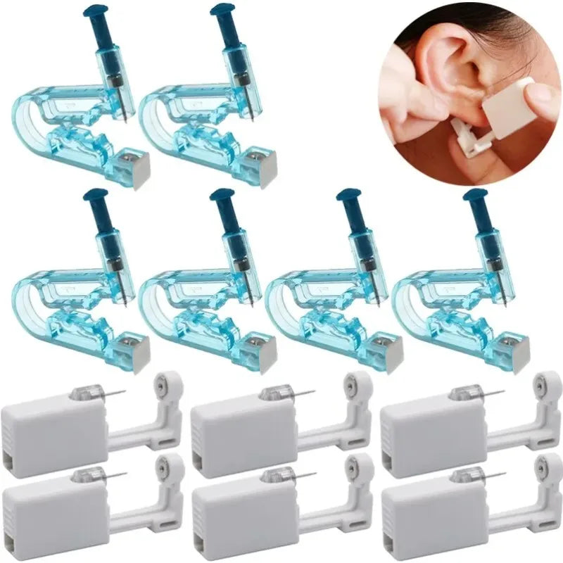 1pc Disposable Ear Piercing Gun Kit, Disinfect Earring Piercer Machine