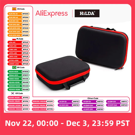 HILDA Large Capacity Tools Bag 2-size Available With Red Edges Tools