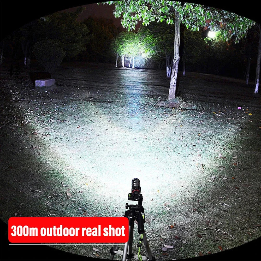 High Power Led Flashlights Zoomable Camping Torch With T6 LED Lamp