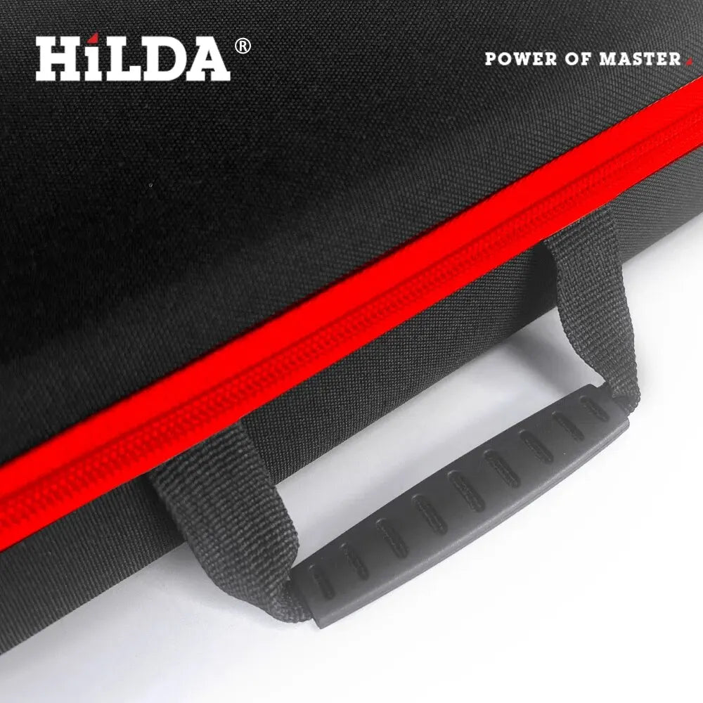 HILDA Large Capacity Tools Bag 2-size Available With Red Edges Tools
