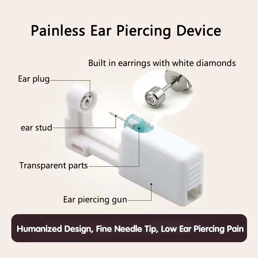 1pc Disposable Ear Piercer with Ear Stud-Aseptic Ear Piercing Gun