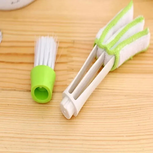 Automobile air conditioning outlet cleaning brush, multifunctional