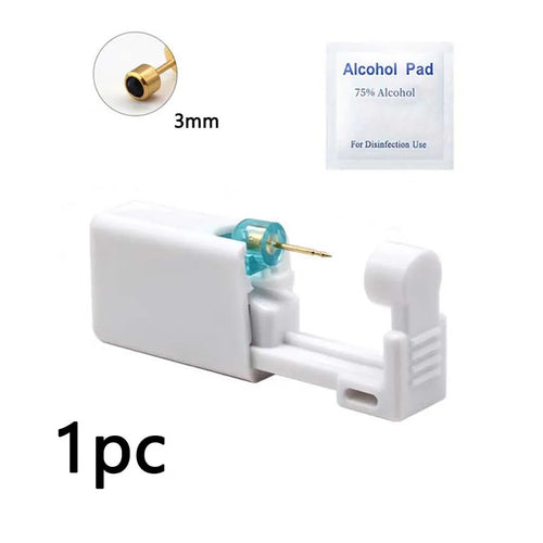 1pc Disposable Ear Piercer with Ear Stud-Aseptic Ear Piercing Gun