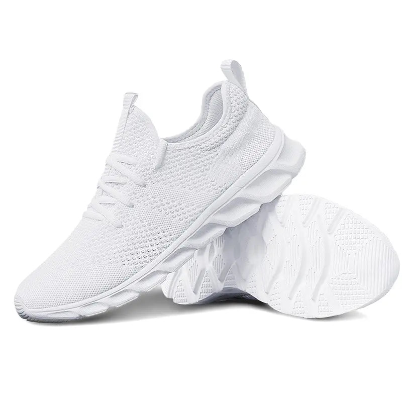 Men Casual Sport Shoes Light Sneakers White Outdoor Breathable Mesh