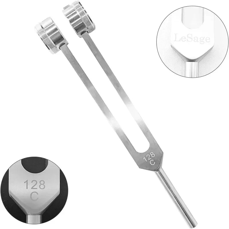 128Hz Tuning Fork Set Weighted Bio-Acoustic Tuning Fork for Reliever