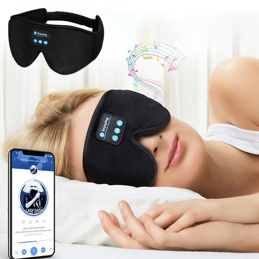 Bluetooth Sleeping Headphones 3D Eye Mask Wireless Air Travel 5.0